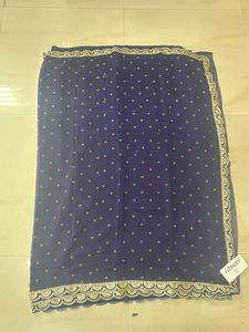 Elegant Navy Blue Saree