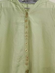 Light Green Button-Down Shirt