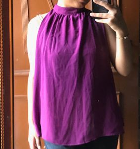 Purple Halter Top