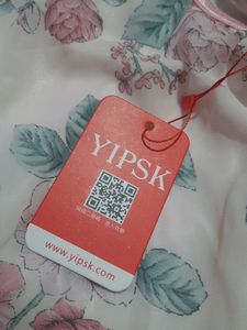 Pink Floral Kaftan Top