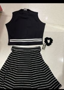 Black & White Striped Set