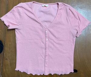 Pink Crop Top