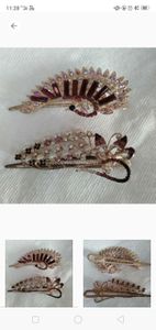 conbo for husna. 9candles, 2flowers and Beautiful combo of 2 hair clips with studded diamonds and pearls- purple and 3 facemasks