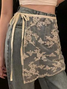 Floral Lace Sheer Skirt