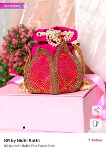 Nr By Nidhi Rathi Potli Hand Work Pearl Chain