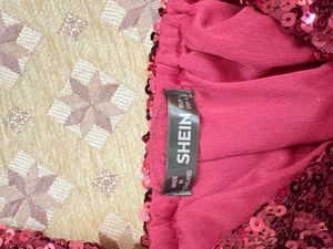 Shein Sequin Party Crop Top