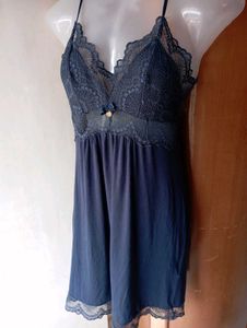 Blue Lace Night Slip