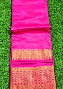 Pink Silk Saree