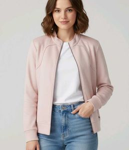 Pink Casual Jacket
