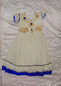 White Flared Party Wear