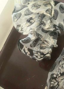 Kurta With Shrug Beautiful Sleeves Black And White