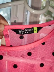 Tokyo Talkies Polka Dot A Line Dress