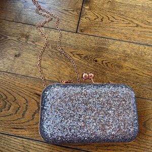 Sparkly Silver Clutch
