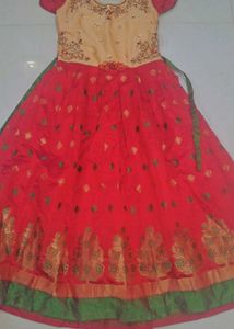 Girls Ethnic Red dress