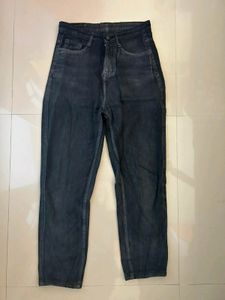 Charcoal Grey Stone Washed Jeans
