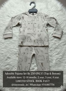 Cute Animal Pajama Set