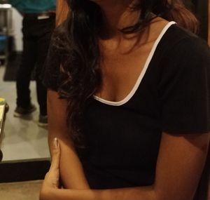 Stylish Deep U-Neck Top