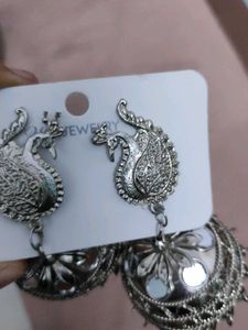 Oxidized Jhumkas