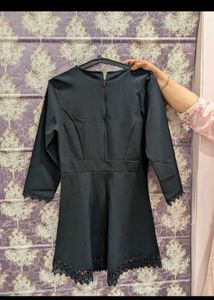 Zara Elegant Black Lace Dress