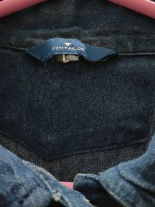 Tom Tailor Denim Jacket + Red Star Top Combo