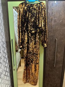 Selected Sequins Wrap Party Dress