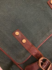 Green Canvas Laptop Backpack