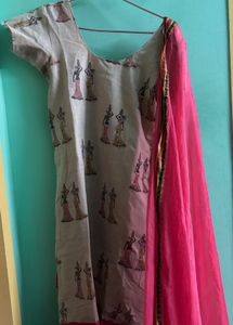 Printed Kurta Set with duppatta