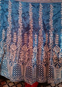 Designer Unstitched Lehenga Blouse Dupatta Set