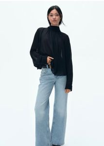 H&M Wide Leg Blue Jeans