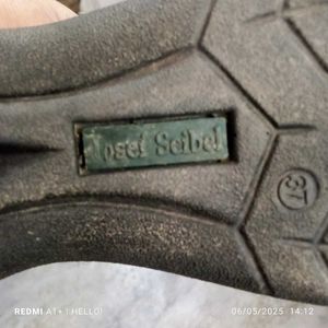 Josef Seibel Red Leather Ankle Boots