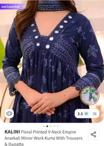 Women Printed Anarkali Kurta and Pant Dupatta Set