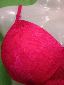 Rani color pink net paded Bra. looks awesome and c