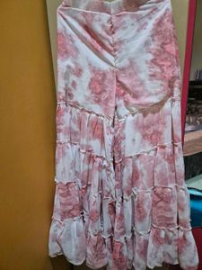Sharara Set With Crop Top And Shrug