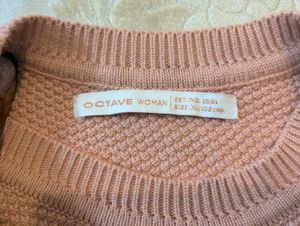 Stylish Pink Knit Sweater