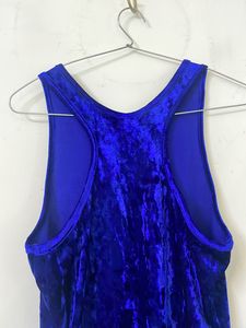 Forever 21 Blue Velvet Bodycon Dress