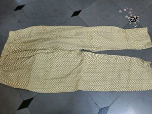 Mustard Floral Print Salwar Suit