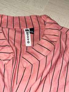 Striped Pink Tunic Top