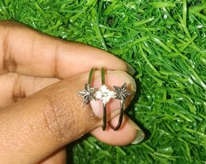 Cute Silver Tone Ring Set