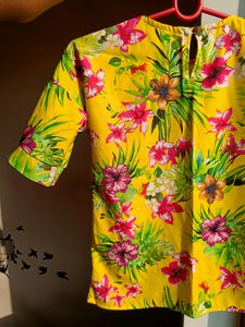 Yellow Floral Top