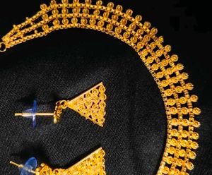 Elegant Gold-Tone Necklace Set