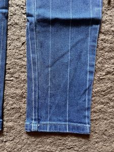 Blue Stripe Denim Westside Jeans
