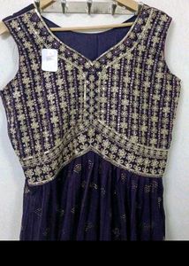 Elegant Teal Anarkali Kurta Set