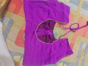 Elegant Purple Embroidered Saree