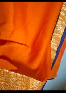 Offer 💥Festive Saree &amp; Blouse 🌟🧡💙🌟