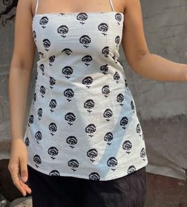 White Printed Kurti