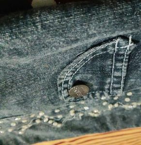 Denim Vest with Studs