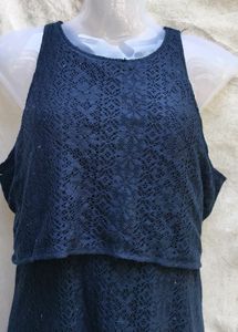 I CUTE NAVY BLUE DRESS