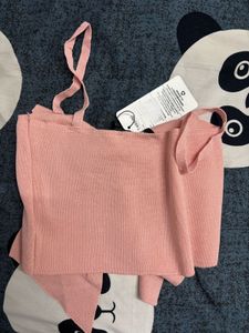 Pink Bow Crop Top