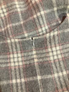 Plaid Mini wool Dress