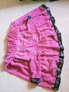 Pink &amp; Blue Anarkali Dress